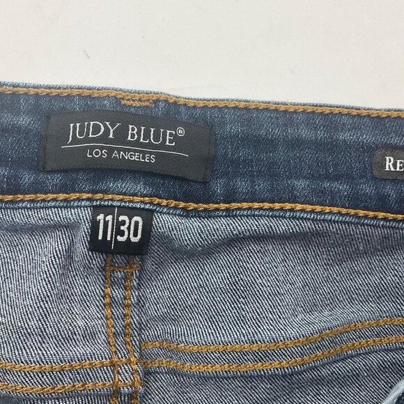 Judy Blue 11 / 30 Relaxed Fit Dark Wash Denim Jeans Casual Stretch - Picture 3 of 11